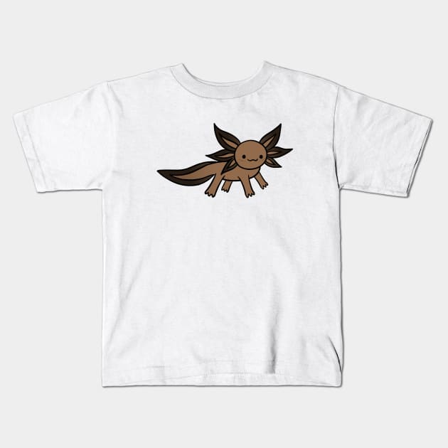 Axolotl Kids T-Shirt by d o r r i a n